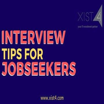 Interview tips for job-seekers