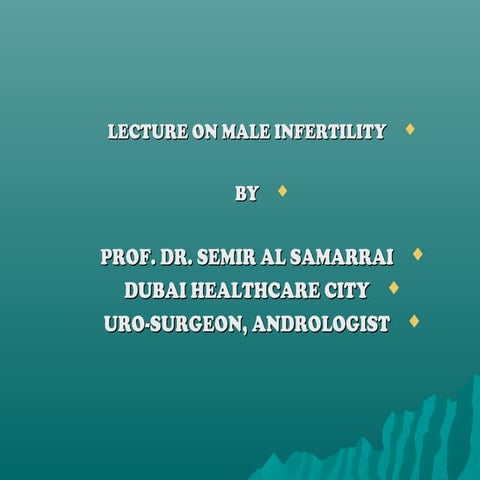 MALE INFERTILITY