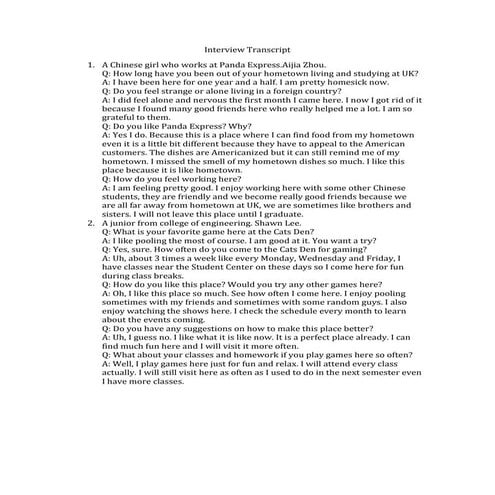 Interview transcript | PDF