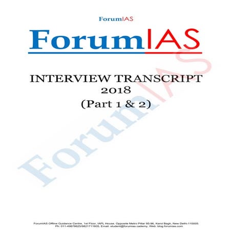 Interview transcript IAS-2017 | PDF