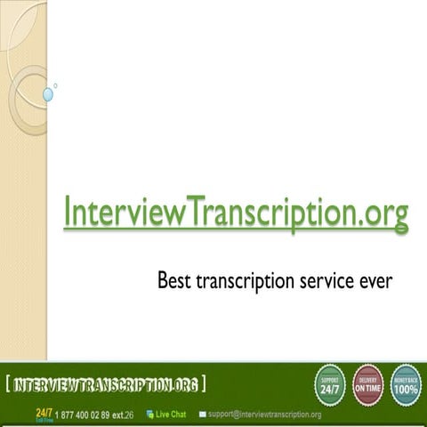 Interview transcription | PPT
