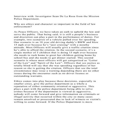 Interview with Investigator Sean De La Rosa from the Mission Poli.docx
