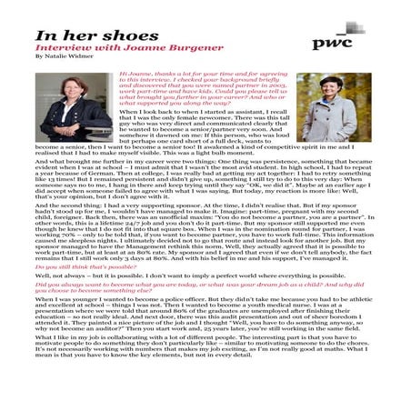 Interview with Joanne Burgener