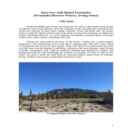 Interview with Rafael Fernández