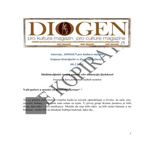 Intervju...diogen ...dragoljub_djuricic