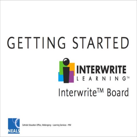 Interwrite Whiteboard - Getting Started