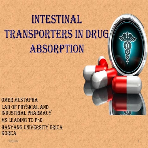 Intestinal transporters in drug absorption