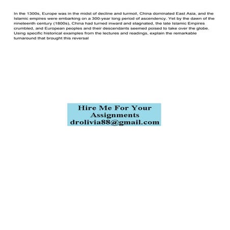 In the 1300s Europe was in the midst of decline and turmoil.pdf