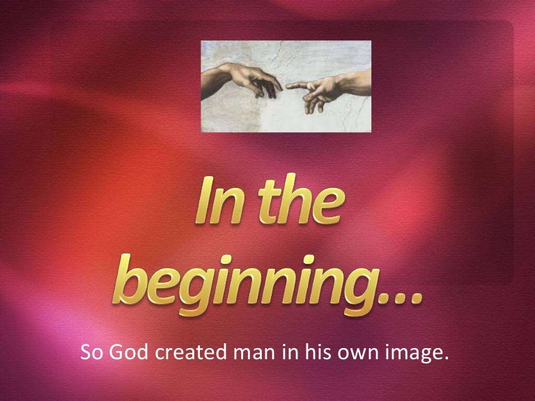 At The Beginning Or In The Beginning