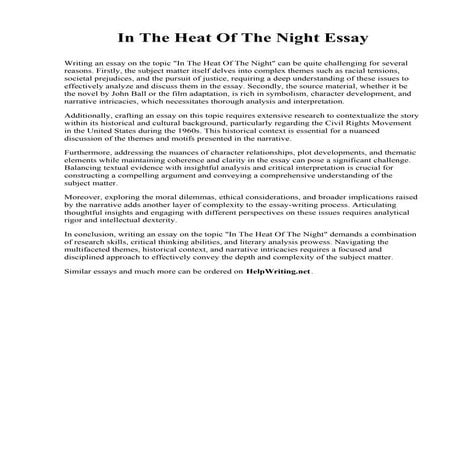 In The Heat Of The Night Essay.pdf