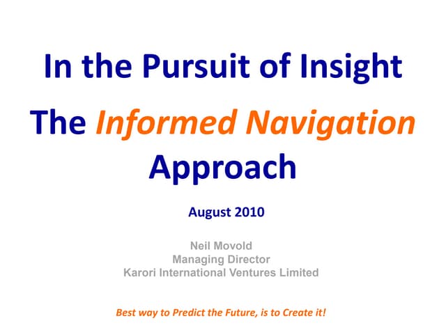 In the Pursuit of that "Moment of Insight"
