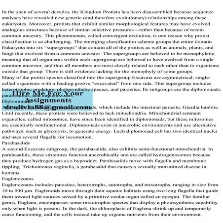 In the span of several decades, the Kingdom Protista has been disass.pdf