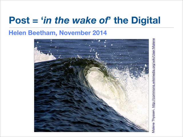 In the wake