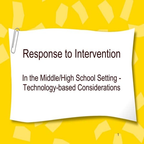 In Th Middle School Setting