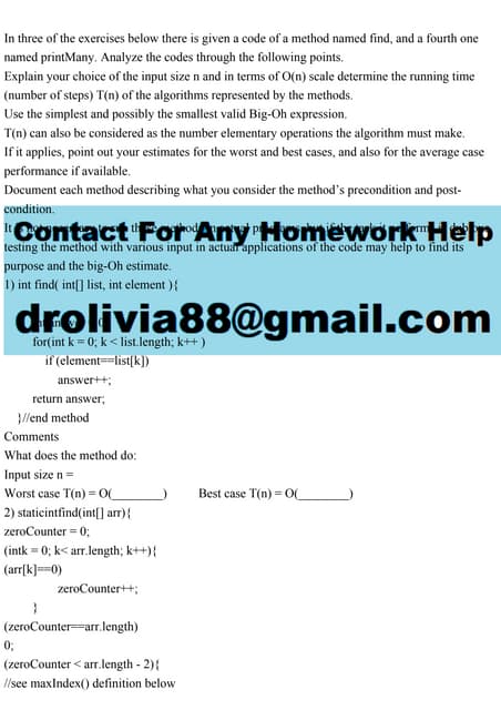 In three of the exercises below there is given a code of a method na.pdf