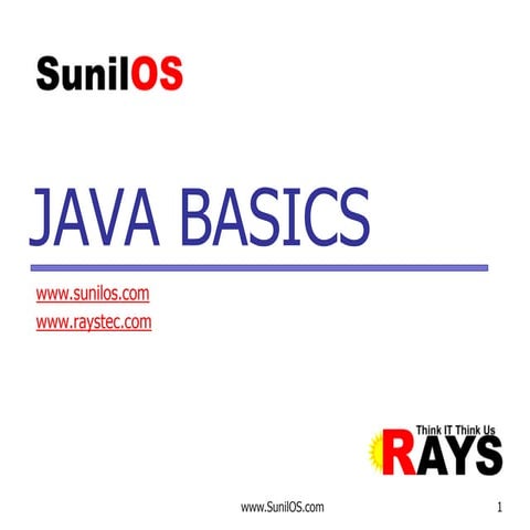 Java Basics V3 | PPT