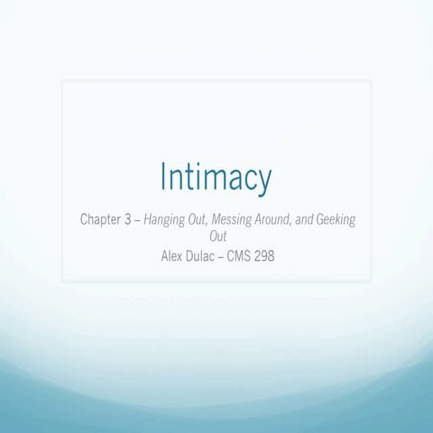 Intimacy Alex Dulac CMS 298