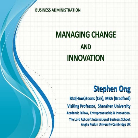 Managing Change & Innovation 020914