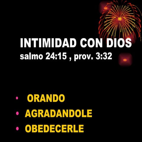Intimidad con dios