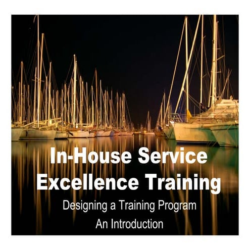 Int In House Service Excel Training Design A Program