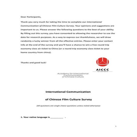 Intl Com Of Cn Film Culture Survey