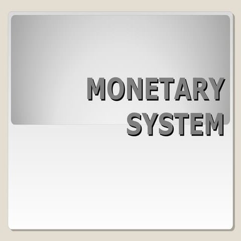 Intl monetary system ch. 10