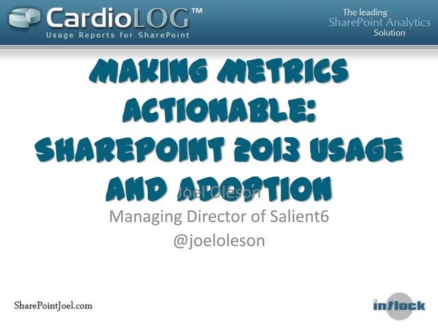 SharePoint 2013 Usage Analytics and Making Metrics Actionable