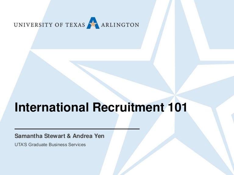 International Recruitment 101