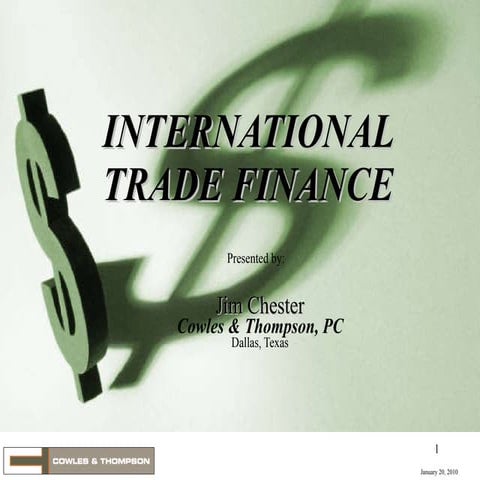 International Trade Finance