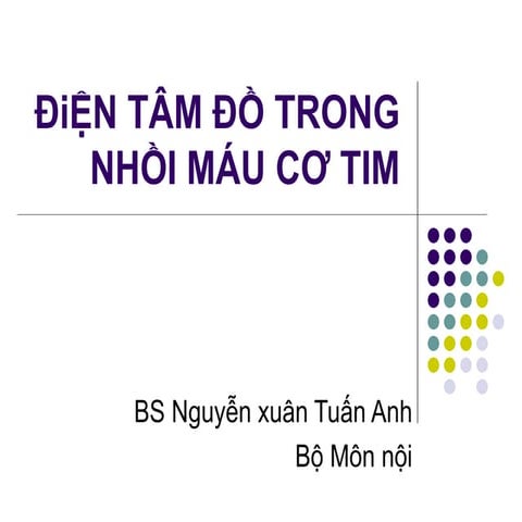 Chẩn đoán và điều trị NMCT | PDF