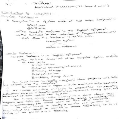 Intoduction to computer