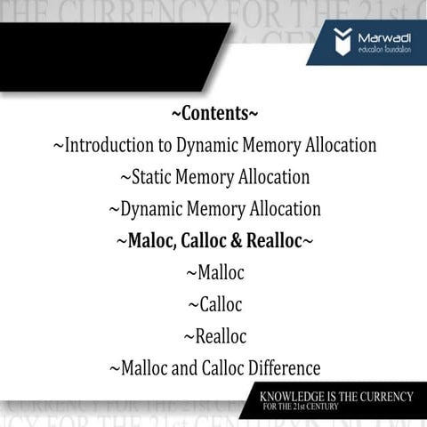 4 dynamic memory allocation