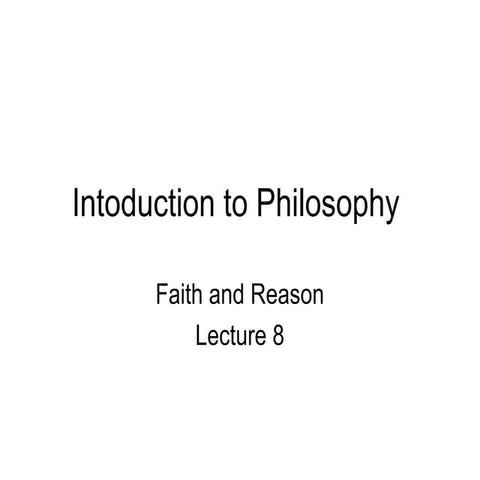 Intoduction to philosophy lec 8