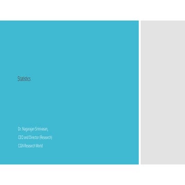 Intoduction to statistics