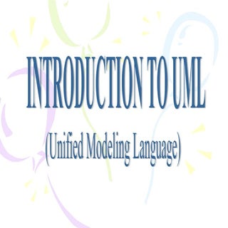 Intoduction to uml