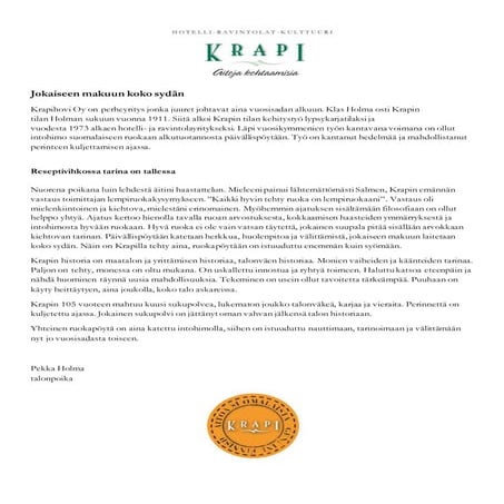 Intohimo  - jokaiseen makuun koko sydän