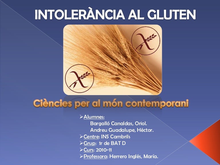 Intolerància al gluten