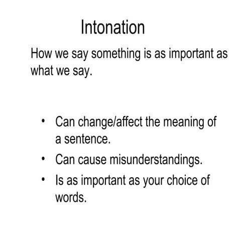 Intonation1 | PPT
