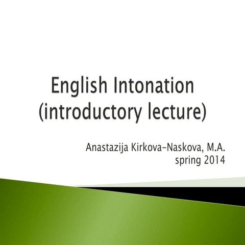 English Intonation