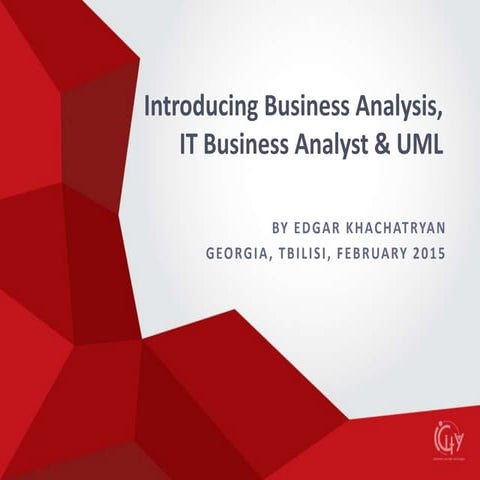 Introducing Business Analysis