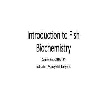 Nutritional bioenergetics in fish | PPTX
