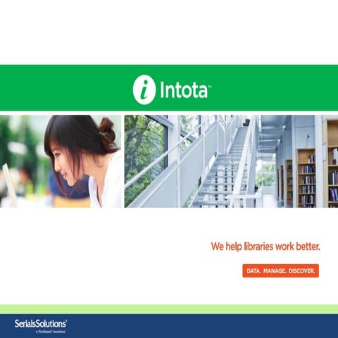 Intota, Jane Burke - Charleston Conference 2012