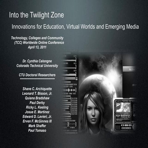 Into the twilight zone innovations for education