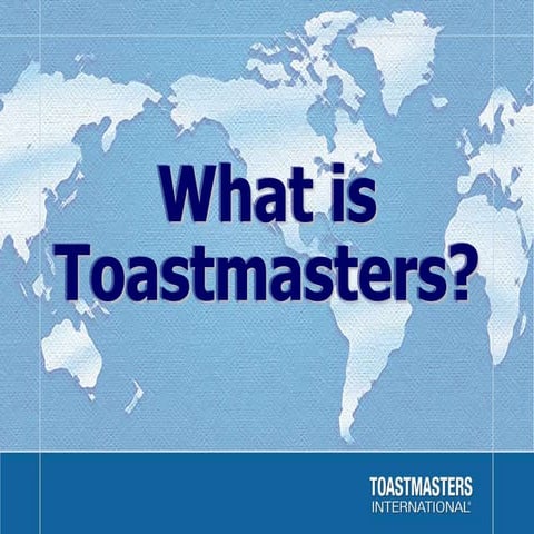 Intro To Toastmasters