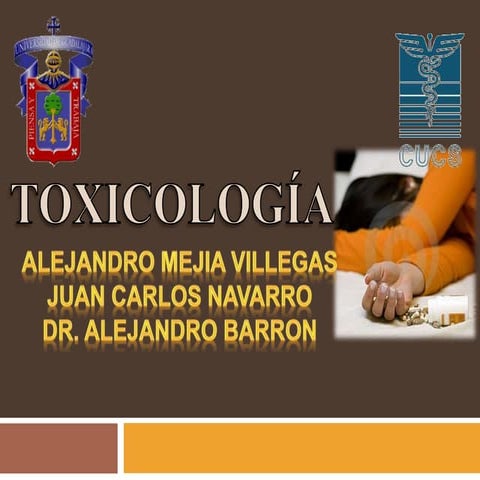 toxidromes/Intoxicacion