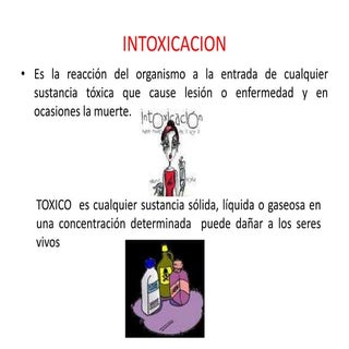 INTOXICACIÓN