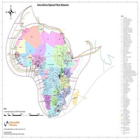 Intra Africa Fibre Fiber Map | PDF