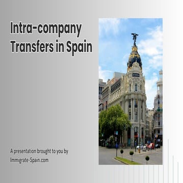 Intra-company Employee Transfer in Spain | PDF