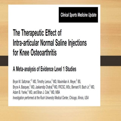 Intraartiküler salin