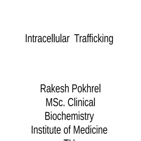Intracellular trafficing